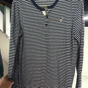 American Eagle striped button up